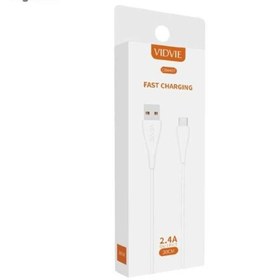 تصویر کابل تبدیل USB به لایتنینگ ویدوی مدل cb440i طول 0.3 متر ا Vidvie cb440i USB to Lightning Cable 0.3M 