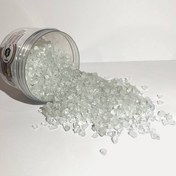 تصویر کریستال ژئود شیشه ای بی رنگ متوسط 