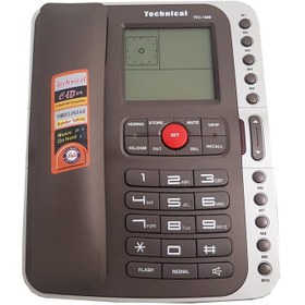 تصویر تلفن رومیزی تکنیکال مدل TEC-1086 