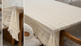 تصویر رومیزی قلاب بافی 