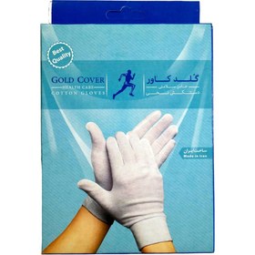 تصویر دستکش نخی سایز متوسط گلد کاور Gold Cover Cotton Gloves