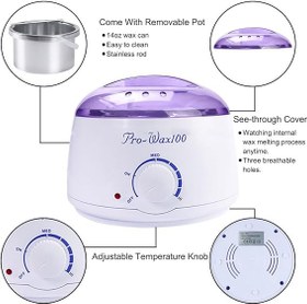 تصویر دستگاه موم گرم کن پرووکس مدل 100 pro wax 100 Warmer Hair Removal Kit Wax Heater