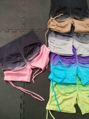 تصویر شورتک آمبره گت دار،شورتک گت دار,شورتک ورزشی گت دار،شورتک ورزشی آمبره، لطفا به سایز دقت کنید(در توضیحات)