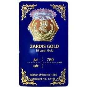 تصویر طلا گرمی 18 عیار زردیس کد 02 