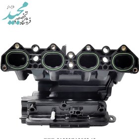 تصویر منیفولد هوای بنزینی موتور TU5 (دریچه گاز مکانیکی 3 پیچ) کروز Gasoline air manifold for TU5 engine (mechanical gas valve 3 screws)