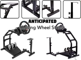 تصویر Racing Wheel Stand with Pro Shifter Mount for Logitech G20 G25 G27 G29/Fanatec/All Thrustmaster T300 T80 Adjustable Gaming Wheel Stand fits Driving Steering Simulator Cockpit Without Wheels amp Pedals - ارسال 15 الی 20 روز کاری 