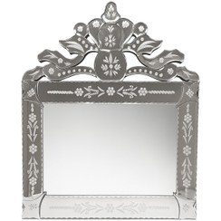 تصویر آینه ونیزی رومیزی تراش‌دست 