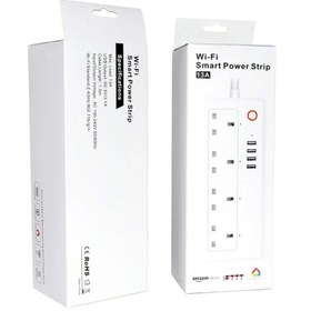 تصویر چند راهی برق هوشمند مدل Wi-Fi smart power strip 13 آمپر Wi-Fi smart power strip 13A