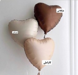 تصویر بادکنک قلب ۱۸ اینچ رنگ مات 