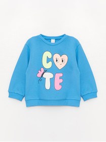 تصویر سویشرت نوزاد دختر با یقه دوچرخه‌ای 3 تایی - ال‌سی وایکیکی - LC Waikiki -- 778084158- اورجینال 