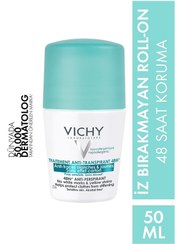 تصویر دئودورانت رولی تعریق شدید 48 ساعته ویشی Vichy Anti Perspirant Deodorant Roll On 48H 50ml