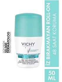 تصویر دئودورانت رولی تعریق شدید 48 ساعته ویشی Vichy Anti Perspirant Deodorant Roll On 48H 50ml