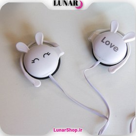 تصویر هندزفری طرح خرگوش Bunny Design Earphones