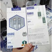 تصویر کابل tonek تونک USB-C به لایتنینگ مدل L800 