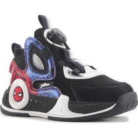 تصویر کفش ورزشی پسرانه مشکی LIGHT.F4PR برند spiderman LIGHT.F4PR Black Boy's Sports Shoes