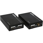 تصویر افزایش HDMI روی شبکه تا 50 متر با خروجی Loop فرانت مدل FN-E195 Faranet HDMI Extender over LAN 50m FN-E195