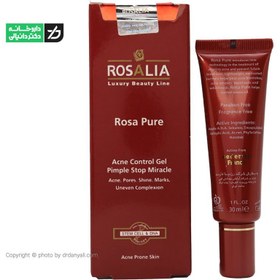 تصویر ژل ضد جوش رزالیا Rosalia Rosa Pure - Acne Control Gel - Acne Prone Skin