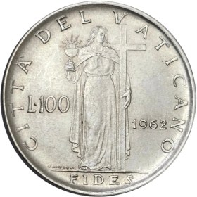 تصویر سکه واتیکان 100 لیر واتیکان 