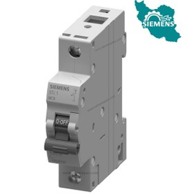 تصویر کلید مینیاتوری 6 آمپر تک پل زیمنس مدل 5TJ6106-7 