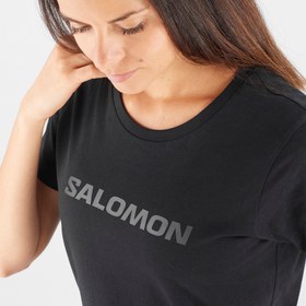 تصویر تیشرت آستین کوتاه سالامون / SALOMON – مدل OUTLIFE BIG LOGO / مشکی 