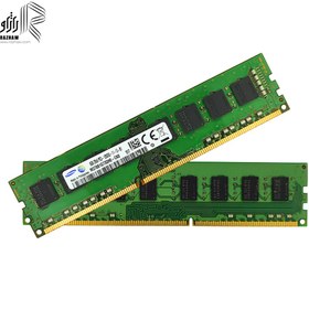 تصویر رم 8 گیگابایت ddr3 دسکتاپ باس 12800/1600mhz برند سامسونگ 