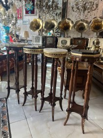 تصویر میز تلفن چوب راش 