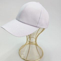 تصویر کلاه سفید ساده نقاب دار کتان (KLT-T1558) 