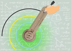 تصویر پرگار وایت برد ۱ عددی با قابلیت ترسیم کمان 
