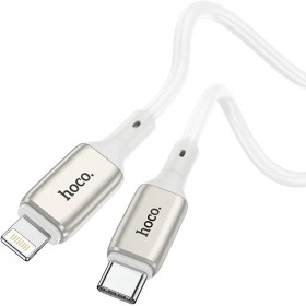 تصویر کابل شارژ 20 وات هوکو مدل X66 با سری تایپ سی تو لایتنینگ HOCO X66 Howdy PD charging data cable for Lightning