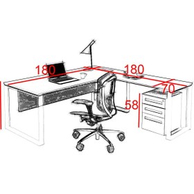 تصویر میز مدیریتی تیک Tik 