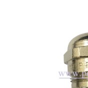 تصویر گلند فلزی برنجی با روکش نیکل با رزوه M32 metal cable gland matric M32 nickel