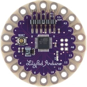 تصویر ماژول آردوینو Arduino LilyPad 328 با پردازنده Atmega328P 