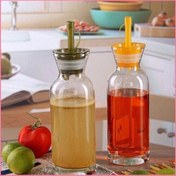 تصویر ظرف روغن و آبلیمو پاشاباغچه مدل ویلیج کد 95228 ست دو عددی Paşabahçe Village Lemon-Oil Server Set of 2 – Code 95228