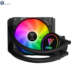 تصویر خنک کننده پردازنده گیم دیاس مدل AURA GL120 Gamedias AURA GL120 RGB CPU Liquid Cooler