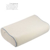 تصویر بالش طبی مموری فوم مدل موج دار نرمال آرون سایز لارج Aron Memory foam medical pillow, normal model size l