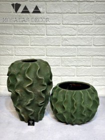 تصویر گلدان کدو موج دار - مثلث دکور 