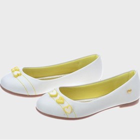 تصویر کفش باله بچگانه با طرح قلب و بدون بند برند klin Kids Heart Print Slip On Ballerinas