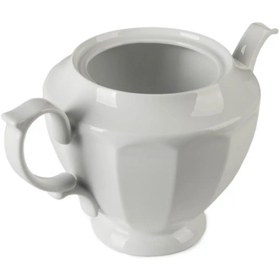 تصویر قوری چینی سفید مقصود 