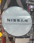 تصویر روکش زاپاس پاترول جنس نشکن دور چرم درجه یک سفید 