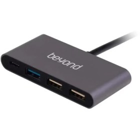 تصویر هاب 4 پورت Type C بیاند مدل BA 404 BEYOND BA-404 4 PORT USB TYPE-C HUB
