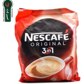 تصویر پودر قهوه فوری نسکافه 3 در 1 اصلی سوئیس اورجینال 30 عددی Nescafe 3*1