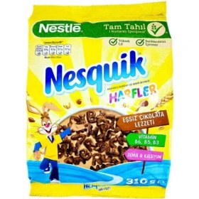 تصویر کورن فلکس شکلاتی نستله نسکوئیک Nestle nesquik Harfler حروف انگلیسی 310 گرم 