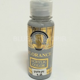 تصویر رنگ اکرلیک طوسی 100میل کد12 