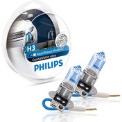 تصویر لامپ هالوژن گازی H3 مدل کریستال ویژن – فیلیپس Philips H3 Crystal Vision