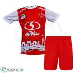 تصویر پیراهن و شورت بچگانه پرسپولیس نام ارونوف Persepolis Home 2024-25 Kit 