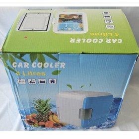 تصویر مینی یخچال و گرمکن مسافرتی خودرو 4 لیتری فندکی Car refrigerator