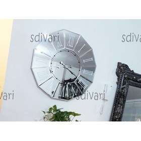 تصویر ساعت دیواری ونیزی طرح عقیق (برنزی) 