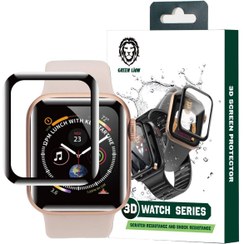 تصویر گلس اپل واچ سه بعدی ضد خش و شوک گرین لاین مدل Green lion 3D watch series 4 Green lion 3D watch series scratch resistance and shock resistance 4