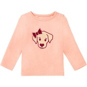 تصویر تی شرت آستین بلند دخترانه لوپیلو طرح سگ کد B47 - 2 تا 6 ماه 