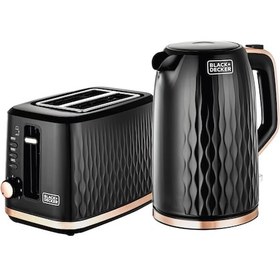 تصویر ست توستر و کتری بلک اند دکر مدل mbf90 black+decker mbf90 toaster&nbsp;and&nbsp;kettle